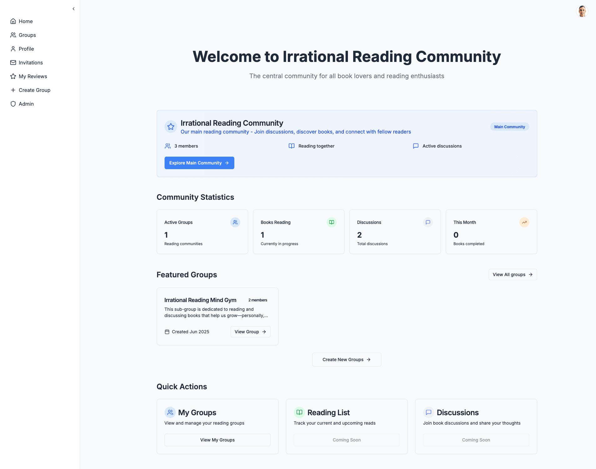 Community page